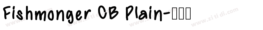 Fishmonger CB Plain字体转换